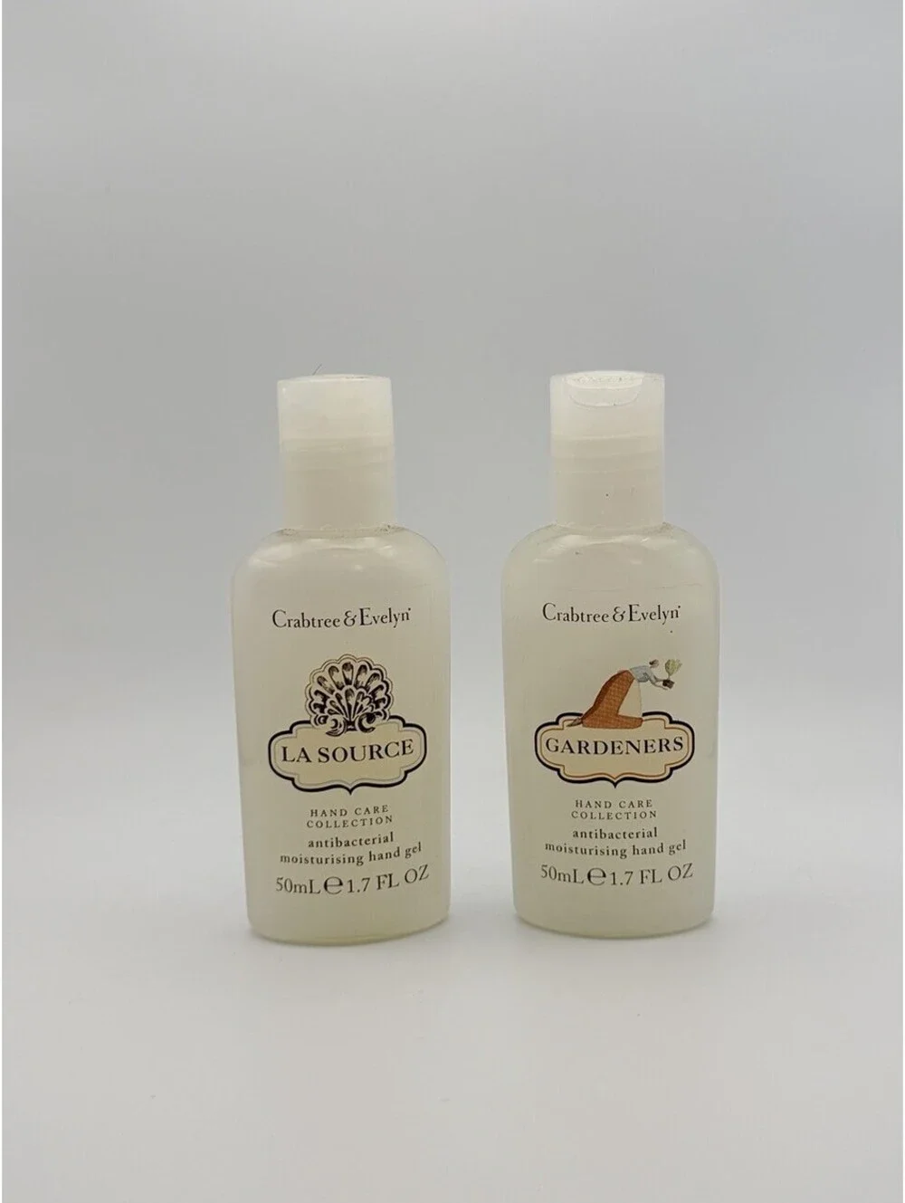 2 Crabtree Evelyn Antibacterial Moisturising Hand Gel 1.7 Fl Oz Lot